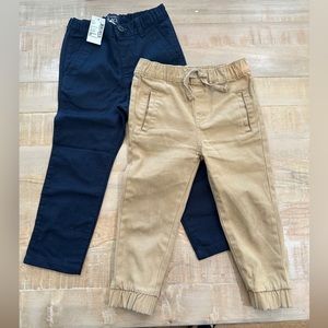 Boys khaki joggers navy blue school pants 7 for all Mankind children’s Place